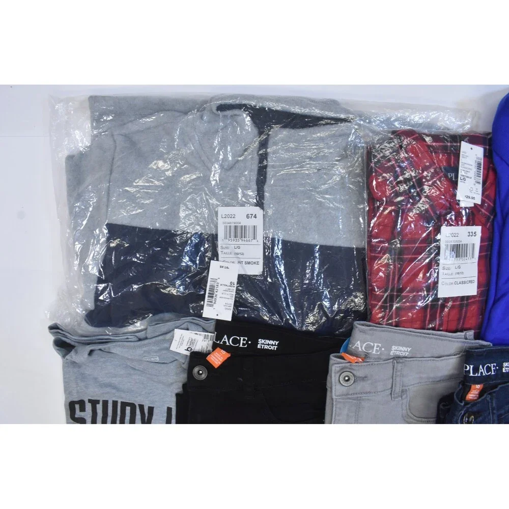 The Childrens Place Bulk Lot Of 9 Boys Size Large 10/12 Mix Season Tops Bottoms